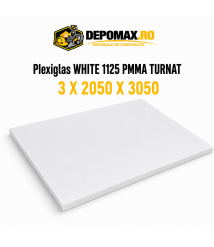 Plexiglas White 1125 PMMA turnat satinat 1 fata 3 x 2050 x 3050 mm